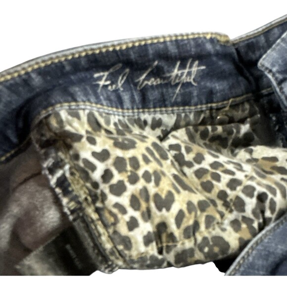 WHBM Boot Leg Jeans Mid Rise Dark Denim Stretch Classic Fit Bootcut Preppy - Picture 9 of 9